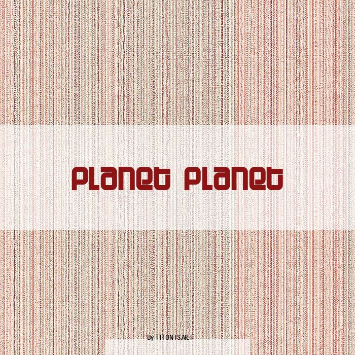 Planet Planet example